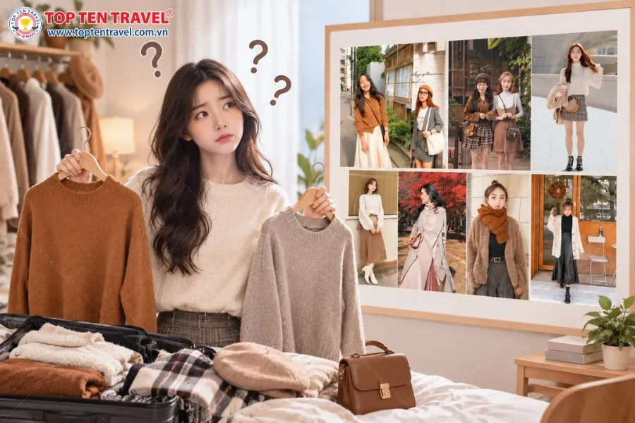 V​​iệc lựa chọn trang phục phù hợp sẽ giúp bạn có chuyến du lịch Hàn Quốc mùa thu thật trọn vẹn