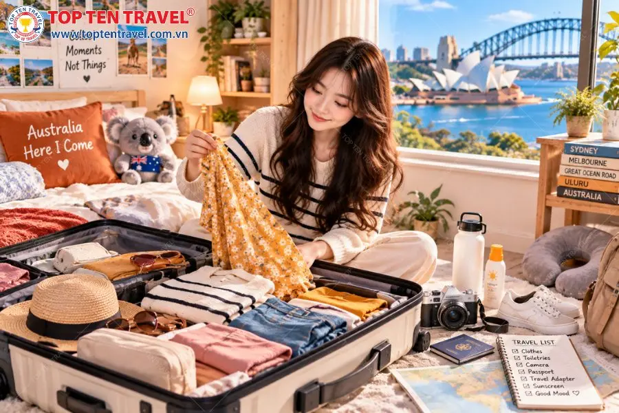 Chuẩn bị cho hành trình du lịch Úc kỹ lưỡng sẽ mang đến nhiều trải nghiệm đáng mong chờ