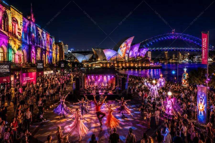 Không gian nghệ thuật ngoài trời của Sydney Festival