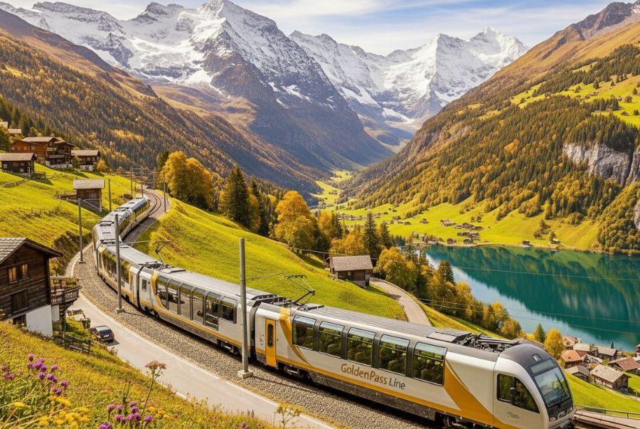 GoldenPass Line là một trong những tuyến tàu du lịch nổi tiếng nhất Thụy Sĩ