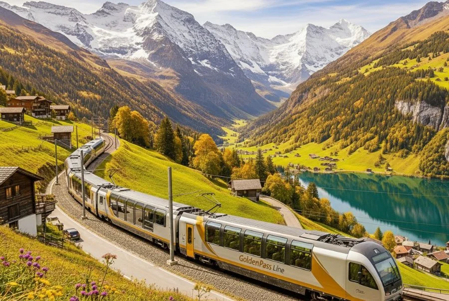 GoldenPass Line là một trong những tuyến tàu du lịch nổi tiếng nhất Thụy Sĩ