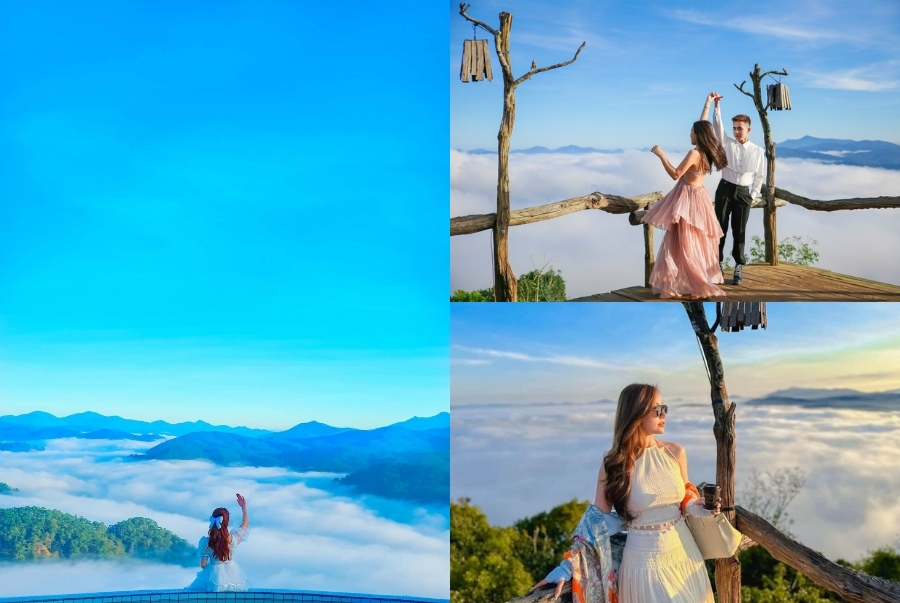 Cầu Đất Panorama là địa điểm “săn mây” nổi tiếng được đông đảo du khách trẻ yêu thích