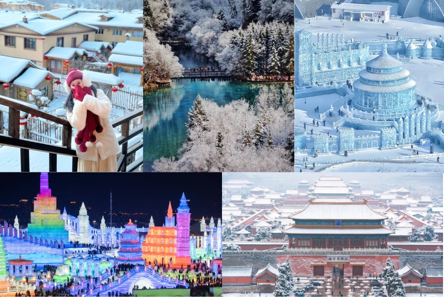 Khung cảnh ngập tràn tuyết trắng mộng mơ tại Trung Quốc