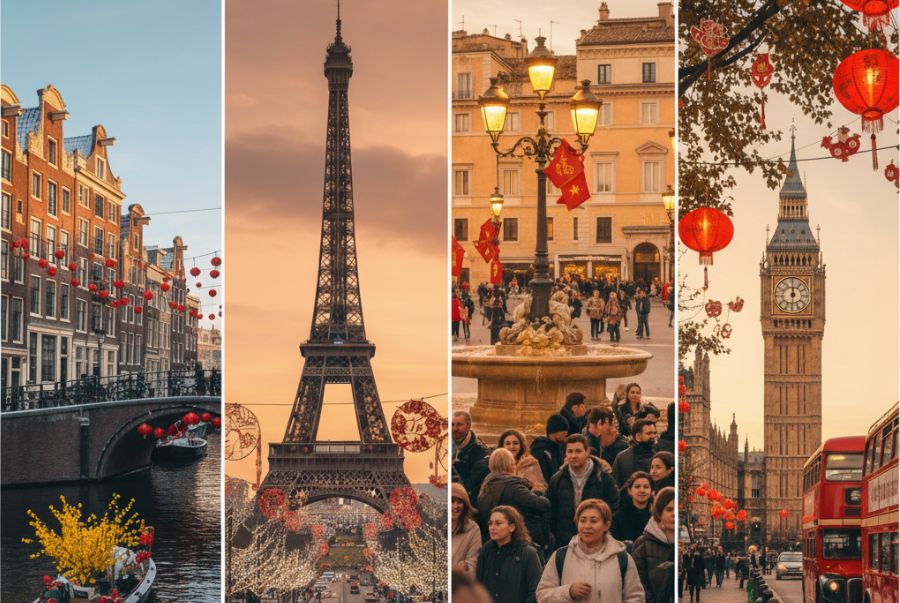 Một số các địa điểm du lịch Châu Âu tết được yêu thích nhất hiện nay