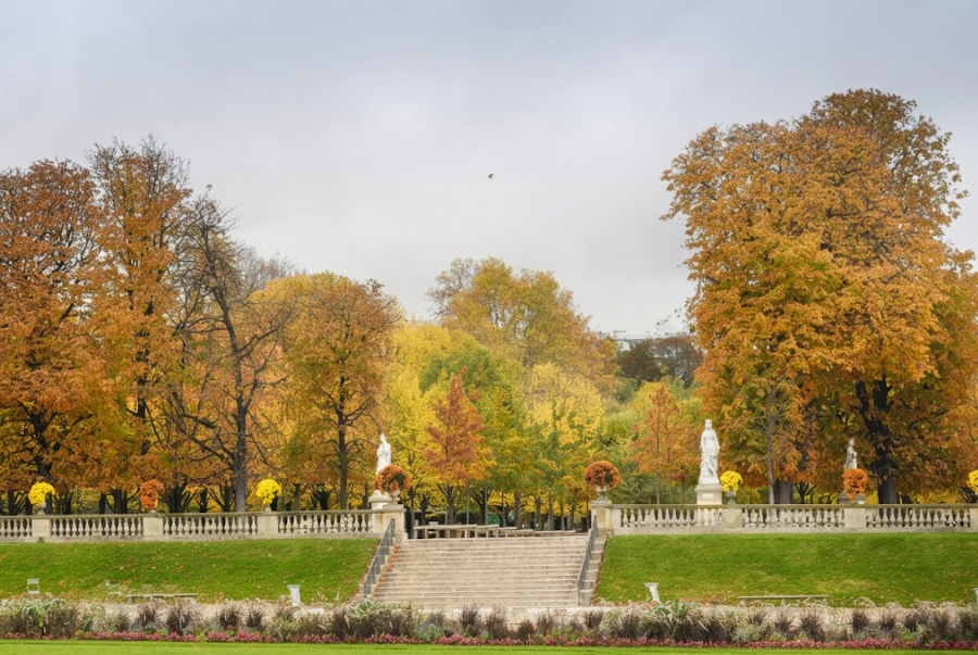 Tháng 10 được đánh giá là thời điểm đẹp nhất để ghé tham quan công viên Luxembourg