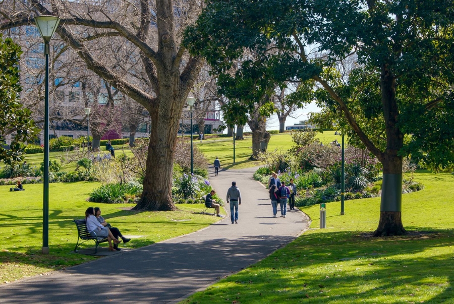 Flagstaff Gardens điểm hẹn lý tưởng cho dạo bộ thể thao và picnic cuối tuần