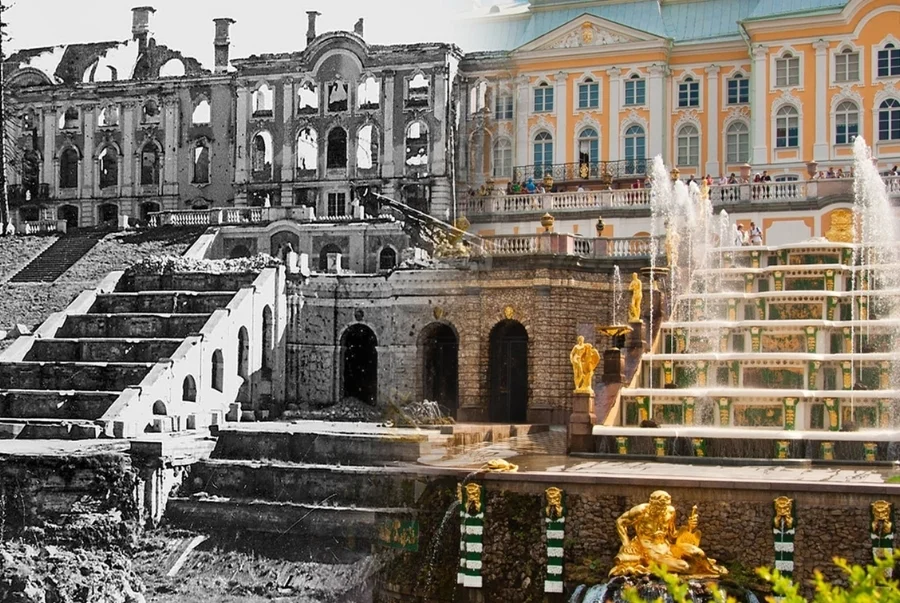 Cung điện Peterhof được khởi công vào năm 1714 và mở rộng dưới các triều đại Sa hoàng kế tiếp