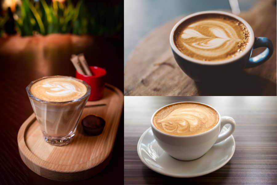Flat White được pha chế từ espresso kết hợp cùng lớp sữa được đánh mịn 