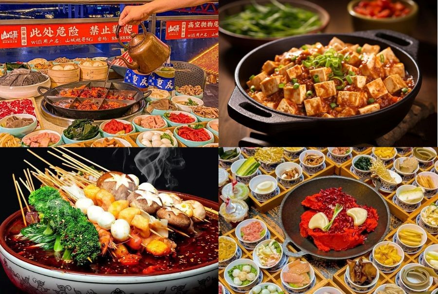 Trùng Khánh là thành phố nổi tiếng với ẩm thực cay nồng đậm vị