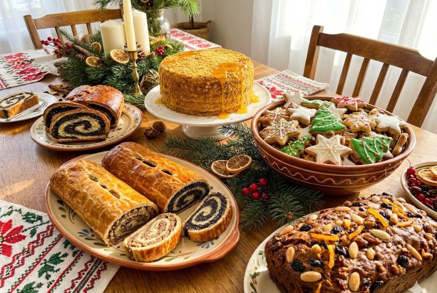 Vào dịp tết, Đông Âu trở thành thiên đường bánh ngọt với những món ăn thơm ngon