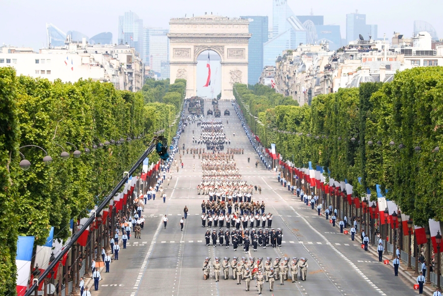 Đại lộ Champs Elysees là nơi diễn ra các sự kiện mang tính quốc gia của nước Pháp