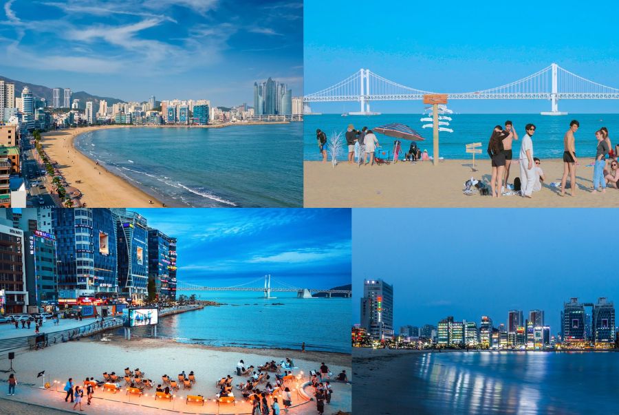 Haeundae Beach khiến du khách mê mẩn bởi vẻ đẹp mênh mang của biển trời