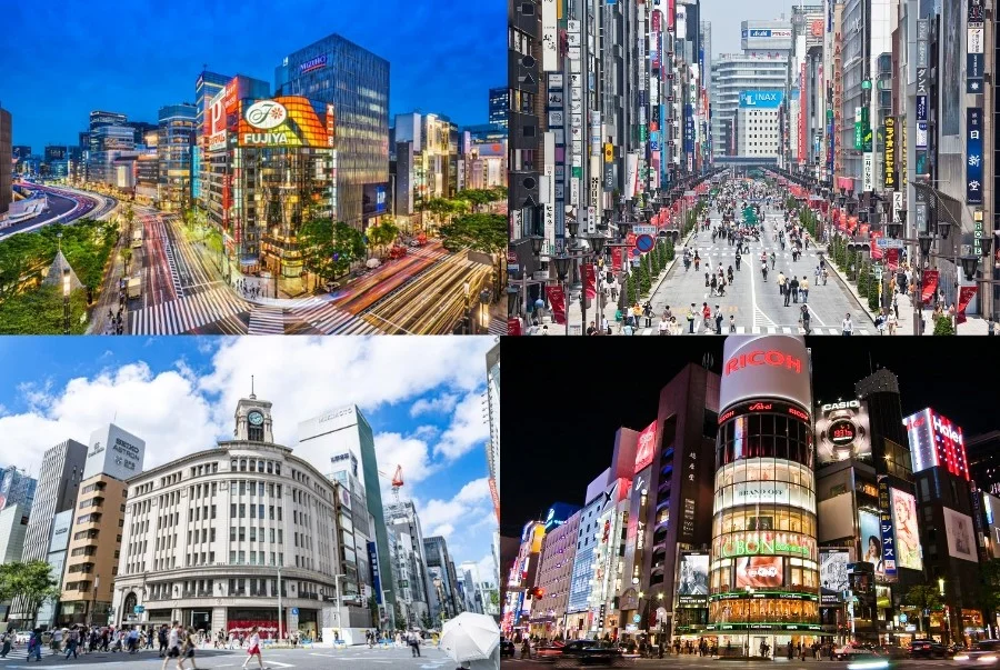 Ginza là khu vực trung tâm mang tính biểu tượng của Tokyo