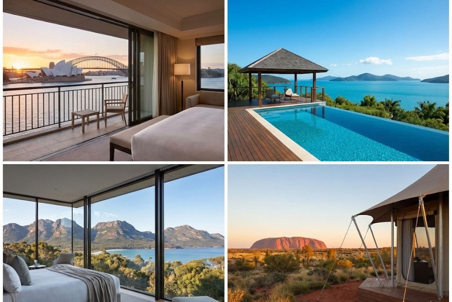Úc là quốc gia sở hữu các loại hình lưu trú đa dạng nhất với những chiếc view tuyệt đẹp