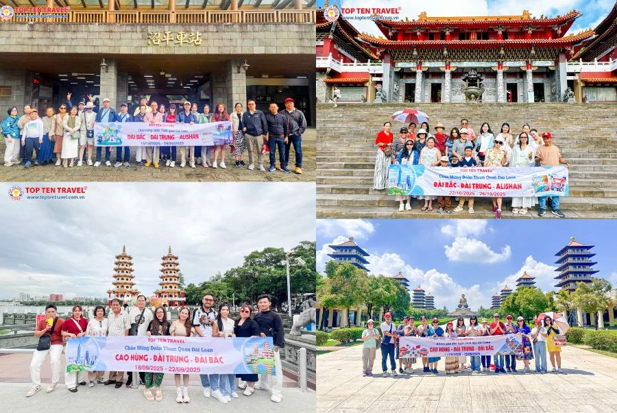 Du khách trải nghiệm vẻ đẹp giao hòa giữa hiện đại và truyền thống của xứ Đài