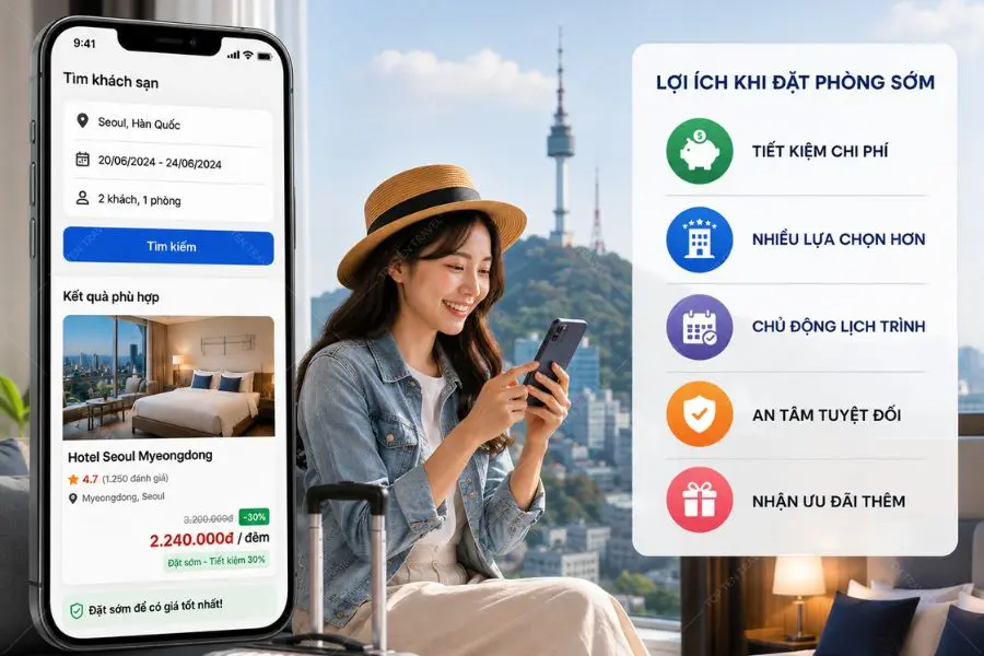 Việc đặt phòng sớm là “chiến lược bắt buộc” nếu bạn muốn sở hữu mức giá hợp lý