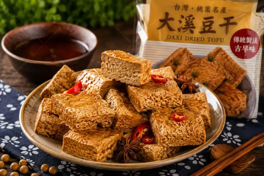 Đậu hũ khô là đặc sản nổi tiếng gắn liền với khu vực Phố cổ Daxi