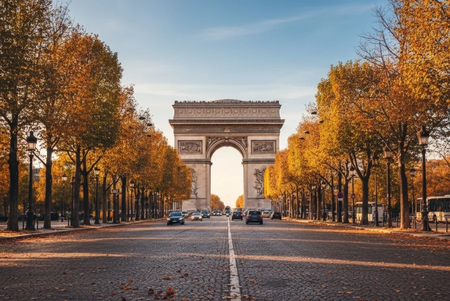 Khải Hoàn Môn là góc check-in của nhiều du khách khi đến Paris