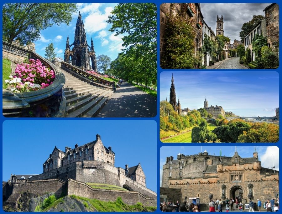 Edinburgh nằm ở miền Bắc Vương quốc Anh và được mệnh danh là viên ngọc quý của vùng đất này