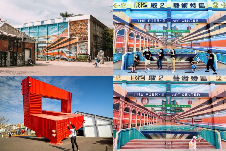 Pier-2 Art Center mang đến du khách nhiều góc check-in độc đáo