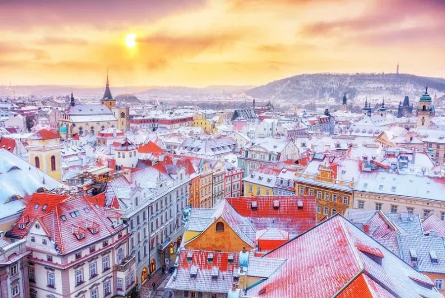 Mùa Tết tại Prague khoác lên mình một vẻ đẹp thơ mộng dưới tiết trời se lạnh