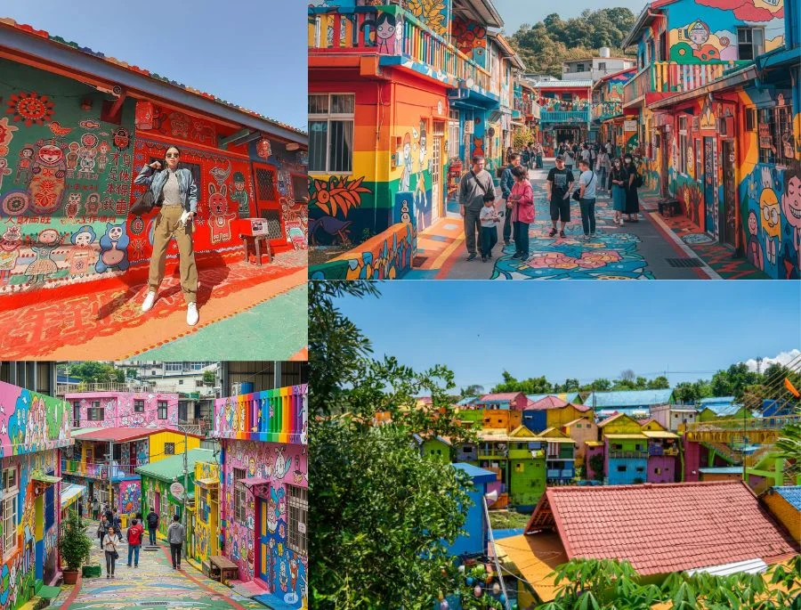Làng Cầu Vồng (Rainbow Village) được xem như là một tác phẩm nghệ thuật sống động