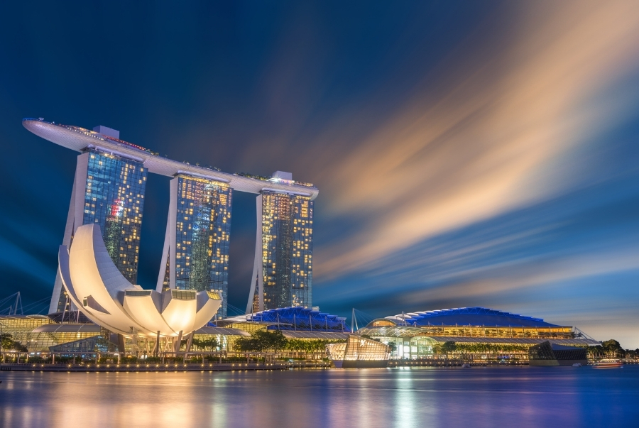 Marina Bay Sands là một công trình kiến trúc mang tính biểu tượng của Singapore