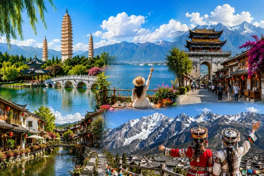 Một số các địa điểm du lịch nổi tiếng trong hành trình tour Côn Minh – Đại Lý – Lệ Giang – Shangri-La