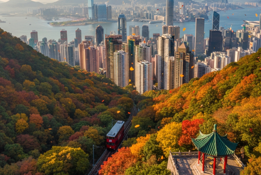 Hong Kong mùa thu là lựa chọn lý tưởng dành cho những bạn yêu thích cảnh quan thiên nhiên