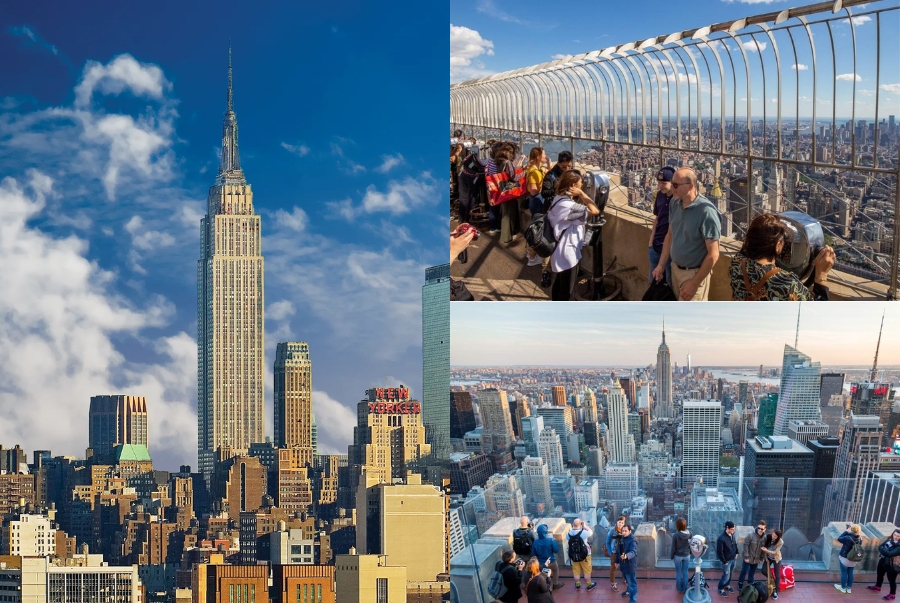 Từ đài quan sát Empire State du khách có cơ hội chiêm ngưỡng vẻ đẹp của toàn thành phố