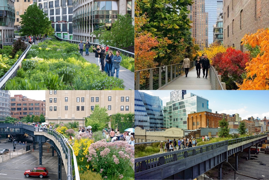 High Line biến tuyến đường sắt bỏ hoang thành công viên xanh độc đáo giữa lòng Manhattan