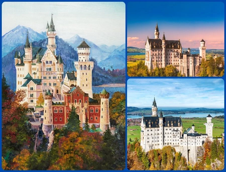 Khung cảnh của Neuschwanstein mỗi khi mùa thu gõ cửa