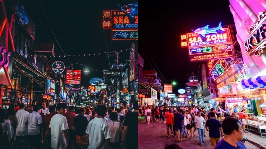 Phố đi bộ Walking Street Pattaya là trái tim của cuộc sống về đêm sôi động tại thành phố biển này