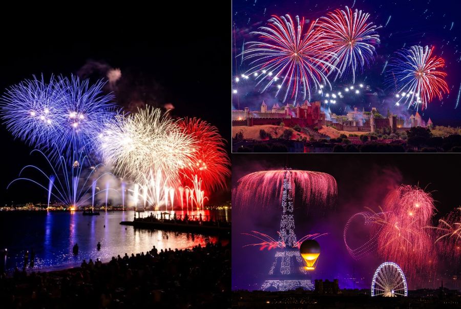 Giây phút bầu trời Paris rực sáng, đánh dấu thời khắc chuyển giao năm mới