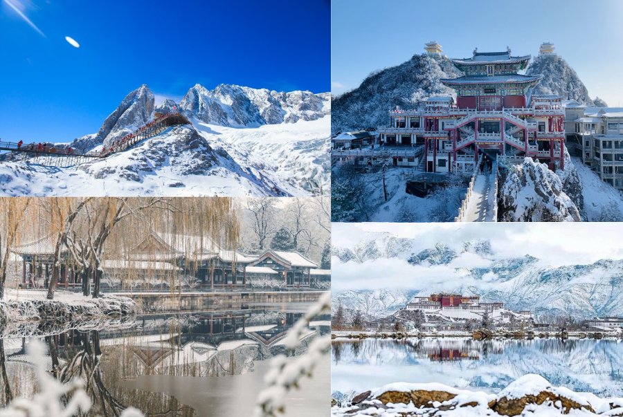 Lệ Giang mùa đông sở hữu cảnh quan tuyệt đẹp kết hợp cùng nền khí hậu ôn đới cao nguyên