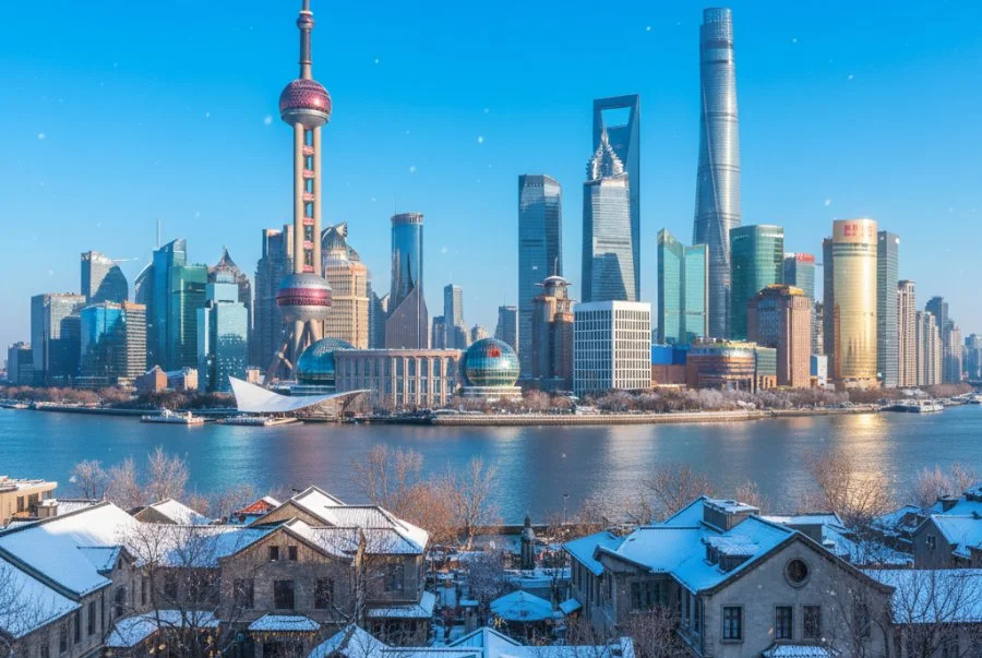 Một Thượng Hải hiện đại tràn đầy sức sống giữa mùa đông lạnh giá