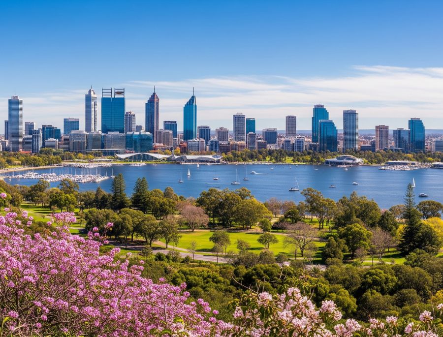 Perth là thành phố yên bình nhưng không kém phần quyến rũ mỗi khi mùa xuân gõ cửa