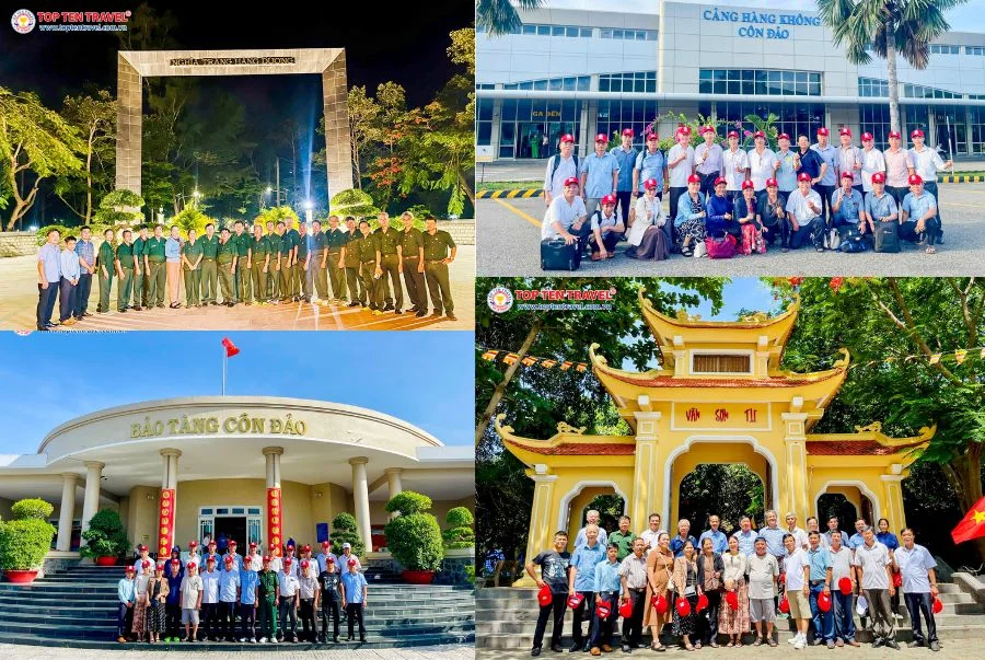 Đoàn khách Top Ten Travel trong hành trình khám phá Côn Đảo 