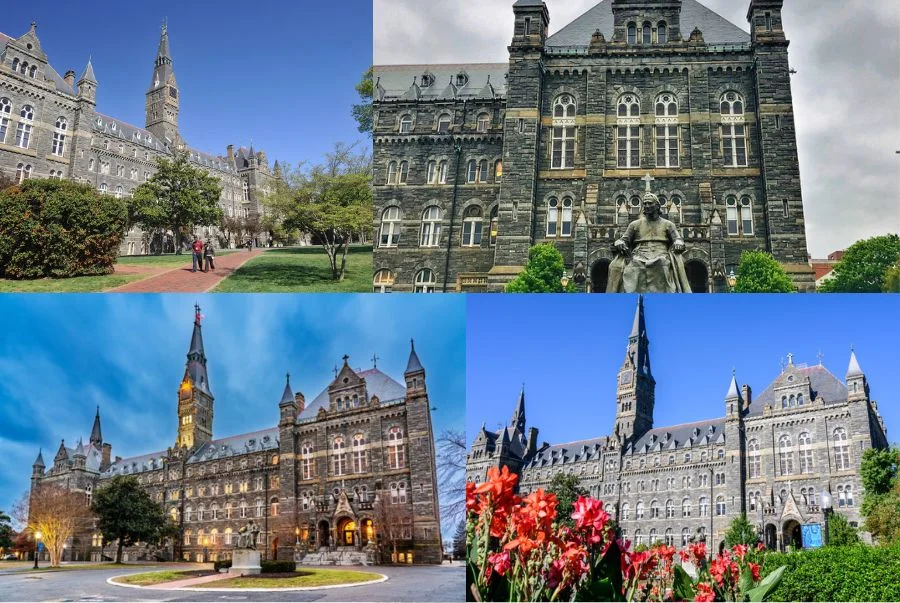Kiến trúc độc đáo của trường Đại học Georgetown