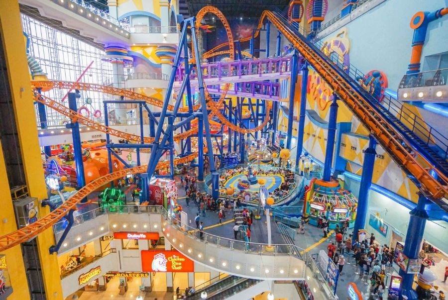 Khu vui chơi trong nhà Berjaya Times Square Theme Park được rất nhiều bạn trẻ yêu thích