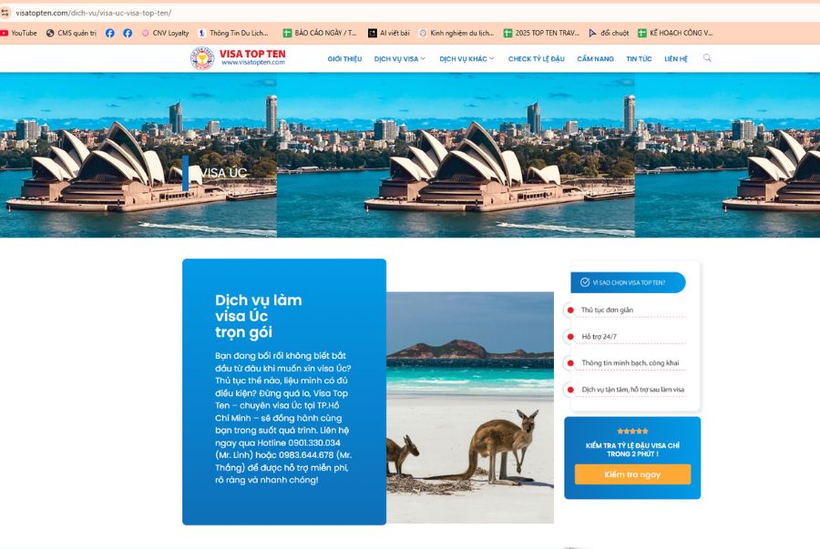 Top Ten Travel là đơn vị uy tín, được đông đảo du khách yêu thích và lựa chọn khi xin visa Úc