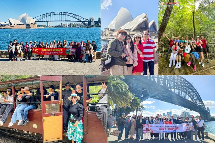 Đoàn khách Top Ten Travel tham quan và khám phá các địa điểm du lịch nổi tiếng tại Sydney