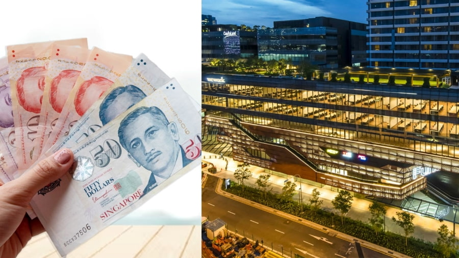 Các trung tâm thương mại lớn ở Singapore đều có các quầy đổi tiền được cấp phép