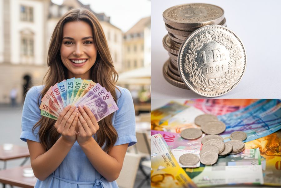 Hãy đổi thật nhiều mệnh giá khác nhau để dễ dàng chi trả khi lưu trú tại Thụy Sĩ