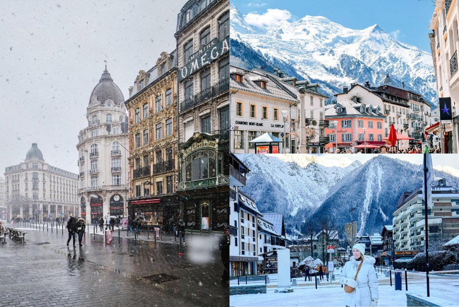 Mùa đông tại Pháp kéo dài từ tháng 12 đến tháng 2 năm sau và có sự khác biệt giữa các vùng