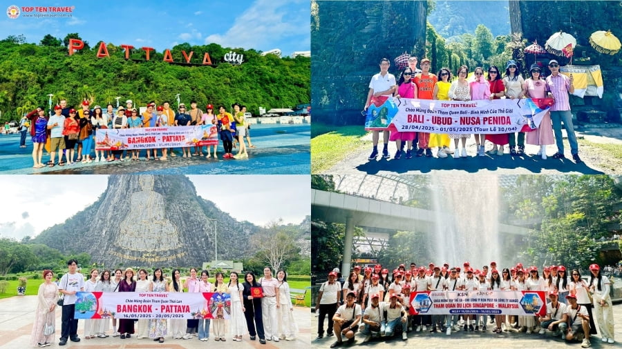 Những vị khách đã tin tưởng lựa chọn các tour du lịch Đông Nam Á tại nhà Top Ten Travel