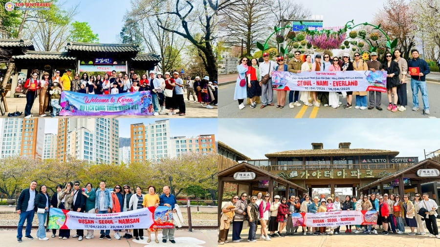 Những vị khách đã tin tưởng lựa chọn các tour du lịch Hàn Quốc tại nhà Top Ten Travel