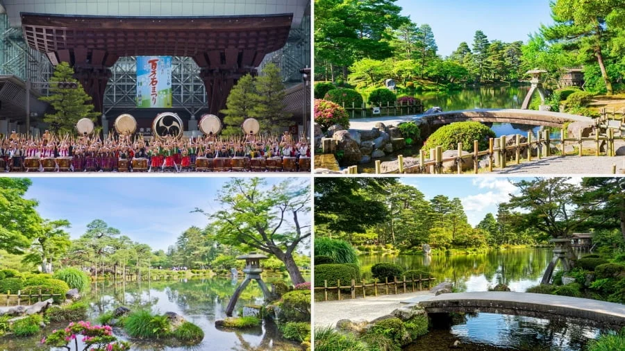 Kanazawa quyến rũ du khách bởi sự kết hợp hài hòa giữa nét đẹp cổ kính của khu phố samurai Nagamachi và vẻ thanh tao của khu vườn Kenrokuen
