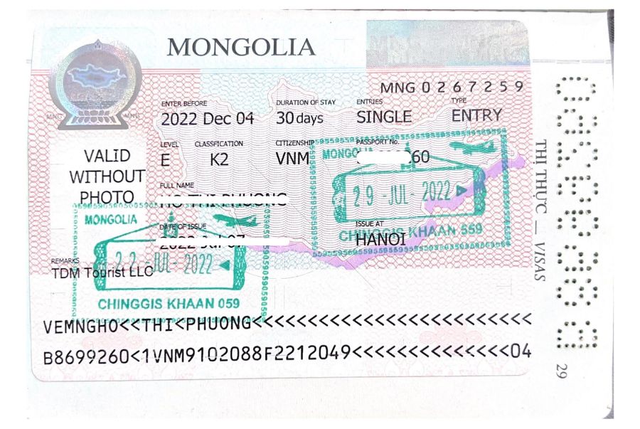 Visa Mông Cổ là giấy tờ quan trọng cho phép người nước ngoài được nhập cảnh, lưu trú một cách hợp pháp
