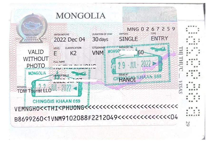 Visa Mông Cổ là giấy tờ quan trọng cho phép người nước ngoài được nhập cảnh, lưu trú một cách hợp pháp
